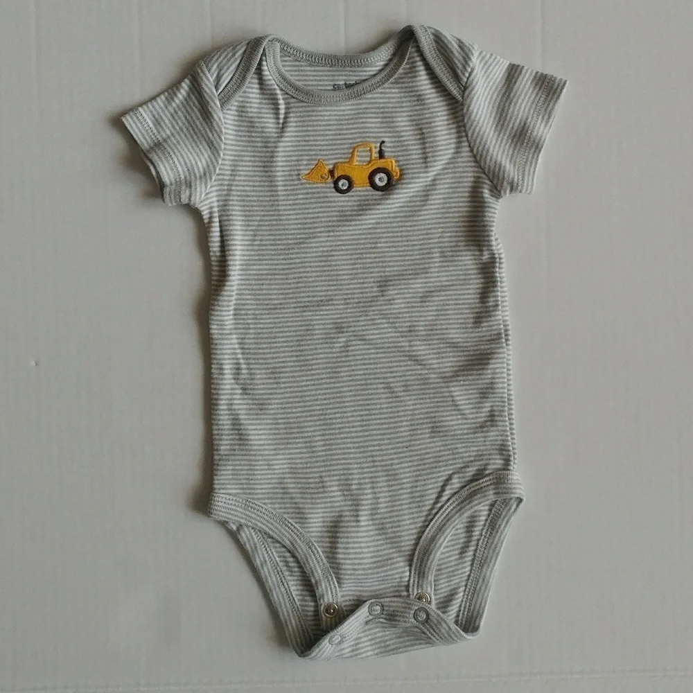 Carter's Digger Camo Bodysuit Set EUC 6 M